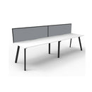 Eternal 2 Person 1 Workstation With Screen 3600 X 780 X 730Mm Whte Blk