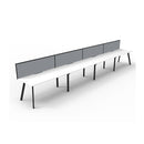 Eternal 4 Person 1 Workstation With Screen 6000 X 780 X 730Mm Whte Blk