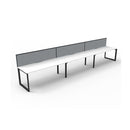 Infinite 3 Person 1 Workstation W Screen 4500 X 780 X 730Mm Wte Blk