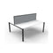 Express 2 Person 2 Workstation W Screen 1800 X 1530 X 1200Mm Wte Blk