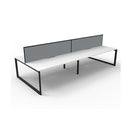 Infinite 4 Person 2 Workstation W Screen 3000 X 1530 X 1200Mm Wte Blk