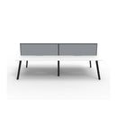 Eternal 4 Person 2 Workstation W Screen 2400 X 1530 X 1200Mm White Blk