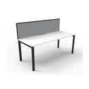 Express 1 Person 1 Workstation With Screen 1800 X 780 X 730Mm Wte Blk