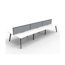 Eternal 6 Person 2 Workstation W Screen 4500 X 1530 X 1200Mm White Blk