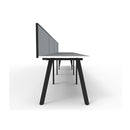 Eternal 4 Person 1 Workstation With Screen 6000 X 780 X 730Mm Whte Blk