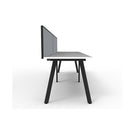 Eternal 2 Person 1 Workstation With Screen 3600 X 780 X 730Mm Whte Blk