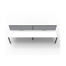 Express 4 Person 2 Workstation W Screen 2400 X 1530 X 1200Mm Wte Blk