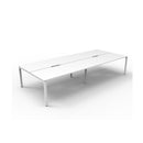 Express 4 Person 2 Workstation No Screen 2400 X 1530 X 730Mm White