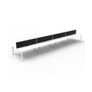 Express 8 Person 2 Workstation W Screen 4800 X 1530 X 1200Mm White