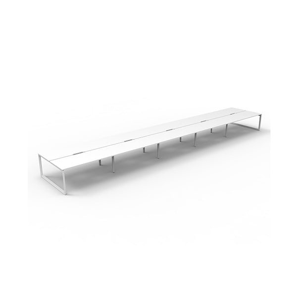 Infinite 10 Person 2 Workstation No Screen 6000 X 1530 X 730Mm White