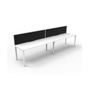 Express 2 Person 1 Workstation With Screen 3600 X 780 X 730Mm White