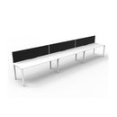 Express 3 Person 1 Workstation With Screen 4500 X 780 X 730Mm White