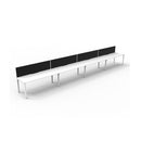 Express 4 Person 1 Workstation With Screen 6000 X 780 X 730Mm White