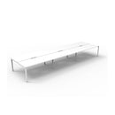 Express 6 Person 2 Workstation No Screen 4500 X 1530 X 730Mm White