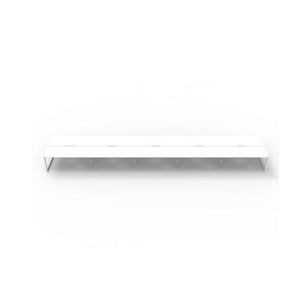 Infinite 10 Person 2 Workstation No Screen 6000 X 1530 X 730Mm White