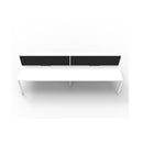 Express 4 Person 2 Workstation W Screen 2400 X 1530 X 1200Mm White