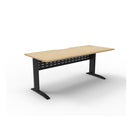 Range Open Workstation 1800Mm W X 750Mm D X 730Mm H Oak Black