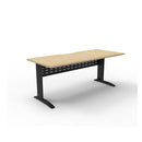 Range Open Workstation 1500Mm W X 750Mm D X 730Mm H Oak Black