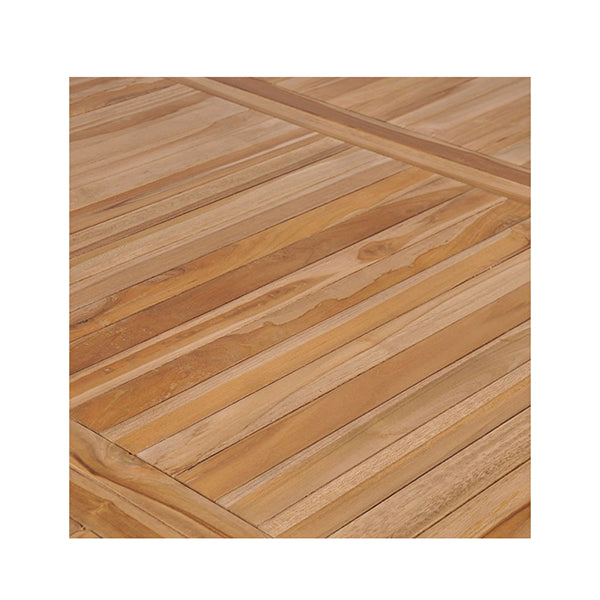 Outdoor Dining Table 200 X 100 X 77 Cm Solid Teak Wood