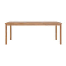 Outdoor Dining Table 200 X 100 X 77 Cm Solid Teak Wood