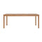Outdoor Dining Table 200 X 100 X 77 Cm Solid Teak Wood
