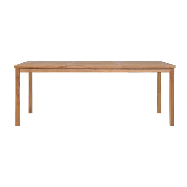Outdoor Dining Table 200 X 100 X 77 Cm Solid Teak Wood