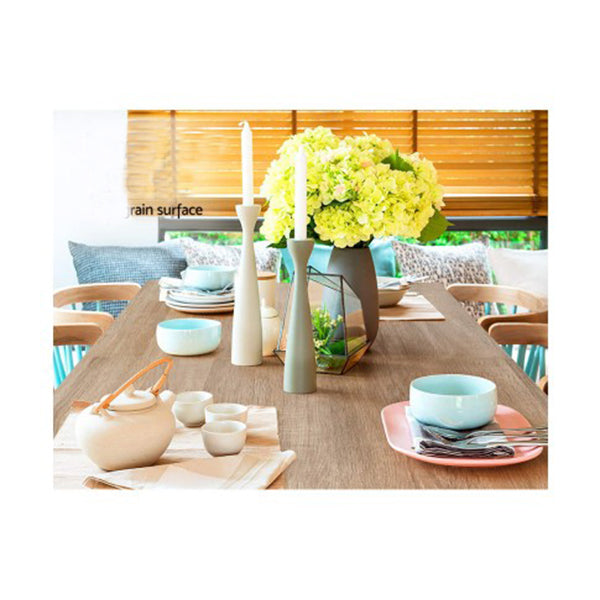 Artiss Dining Table 4 Seater Wooden Kitchen Oak 120Cm Cafe Restaurant