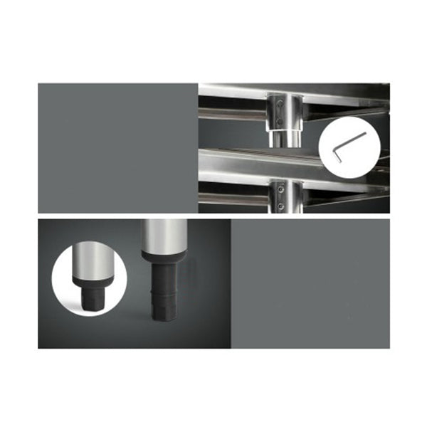 430 Stainless Steel Kitchen Work Bench Food Prep Table With Wheels