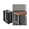 2X Coffee Dining Table Legs Steel Industrial Metal Box Shape 400 Mm