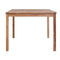 Outdoor Dining Table 200 X 100 X 77 Cm Solid Teak Wood