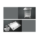 430 Stainless Steel Kitchen Work Bench Food Prep Table With Wheels
