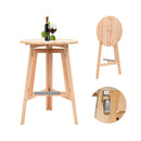Foldable Bar Table 78 Cm Fir Wood