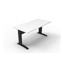 Range Open Workstation 1500Mm W X 750Mm D X 730Mm H White Black
