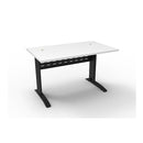 Range Open Workstation 1200Mm W X 700Mm D X 730Mm H White Black