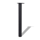 Adjustable Table Legs 4 Pcs Black