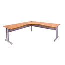 Sw Edge Workstation 1800Mm X 1200Mm X 700Mm D X 730Mm H Beech Silver