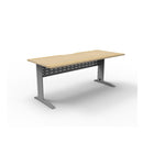 Range Open Workstation 1800Mm W X 750Mm D X 730Mm H Oak Silver