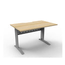 Range Open Workstation 1200Mm W X 750Mm D X 730Mm H Oak Silver