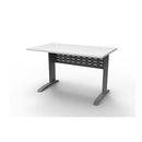 Range Open Workstation 1200Mm W X 700Mm D X 730Mm H White Silver