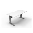 Range Open Workstation 1200Mm W X 750Mm D X 730Mm H White Silver