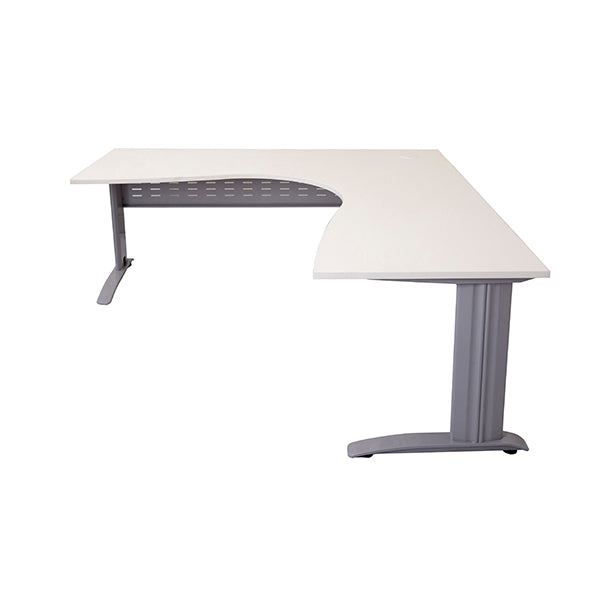 Range Workstation 1500Mm X 1500Mm X 700Mm D X 730Mm H White Silver