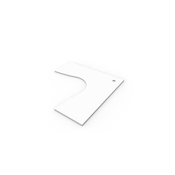 Edge Workstation Table Top Only 1800Mm X 1200Mm White