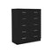 Tallboy Dresser 6 Chest Of Drawers Cabinet Black