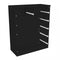 Tallboy Dresser 6 Chest Of Drawers Cabinet Black