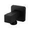 Black Bathroom Square Washing Machine Tap Wall Mounted Solid Brass