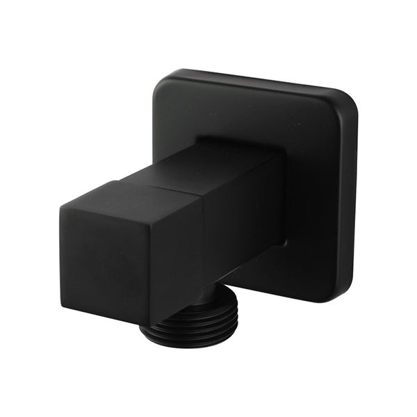 Turn Washing Machine Stop Tap Wall Mounted Solid Brass Black