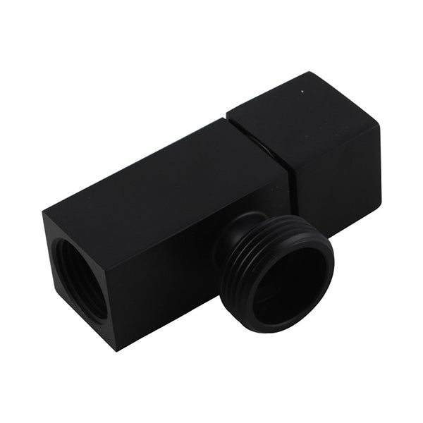 Turn Washing Machine Stop Tap Wall Mounted Solid Brass Black