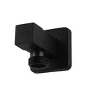 Black Bathroom Square Washing Machine Tap Wall Mounted Solid Brass