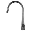 Gunmetal Grey Kitchen Sink Mixer Tap Round Pull Out tap Laundry Sink