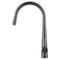 Round Gunmetal Grey Swivel Pull Out Kitchen Sink Mixer Tap Solid Brass